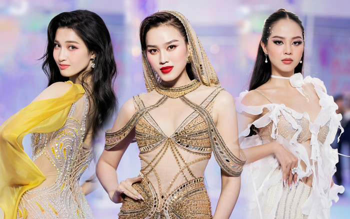 Đỗ Thị Hà 'chặt đẹp' dàn hậu với màn catwalk mãn nhãn: Phương Nhi - Thanh Thủy phải học hỏi nhiều Ảnh 2