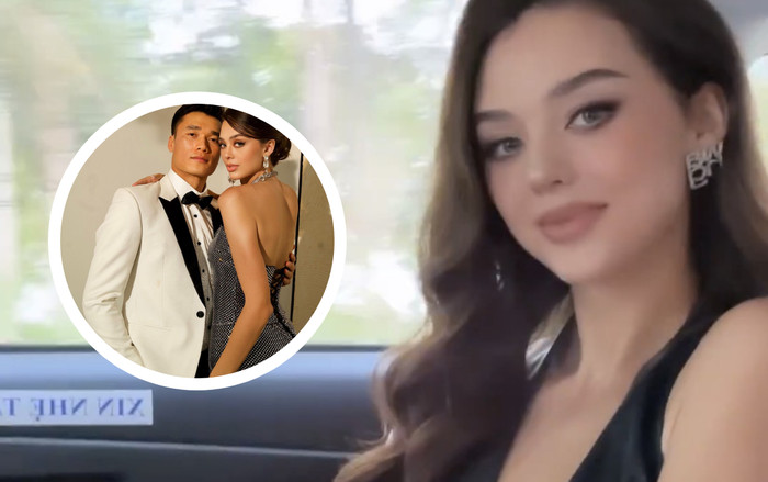 Vợ Bùi Tiến Dũng diện đồ 'ton sur ton' với chồng, nhan sắc mẹ bỉm sau sinh đẹp chấn động Ảnh 2