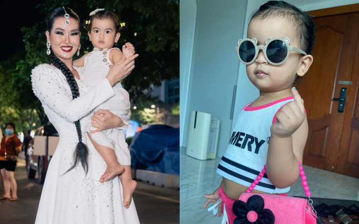 Con gái Võ Hạ Trâm được mẹ cho 'lên sóng', vóc dáng ái nữ lai Ấn gây ngỡ ngàng Ảnh 2