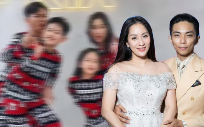 Gia đình Khánh Thi - Phan Hiển diện 'đồng phục' cùng nhau nhảy nhót: Quý tử Kubi 'lấn át' luôn cả bố mẹ! Ảnh 2