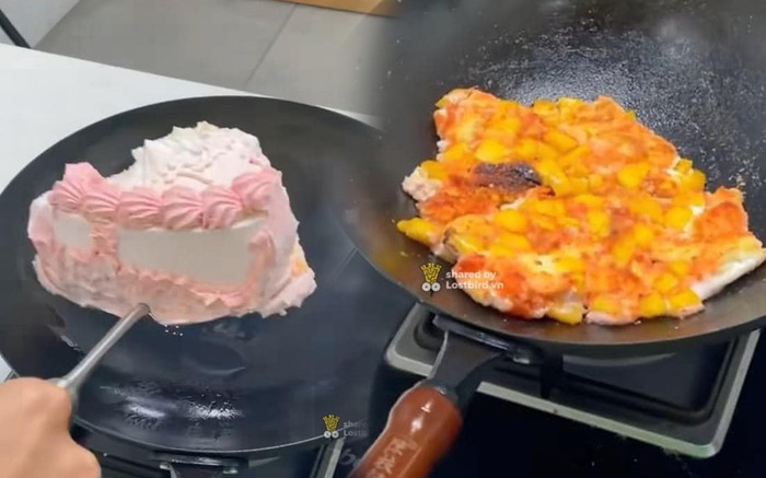 'Phát hoảng' với món bánh kem xào mà dân mạng rầm rộ chia sẻ Ảnh 2