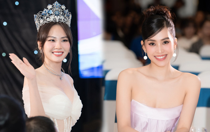 Thảm đỏ Miss World Vietnam 2023: Mai Phương - Tiểu Vy ngọt ngào 'hết nước chấm' Ảnh 2