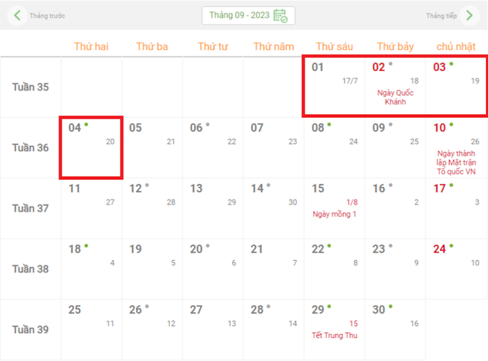 Lễ Quốc khánh 2/9 năm nay, công nhân, viên chức, người lao động được nghỉ 4 ngày liên tiếp. 