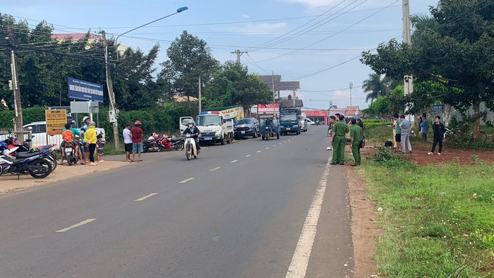 Hiện trường vụ tai nạn. Ảnh: PLO