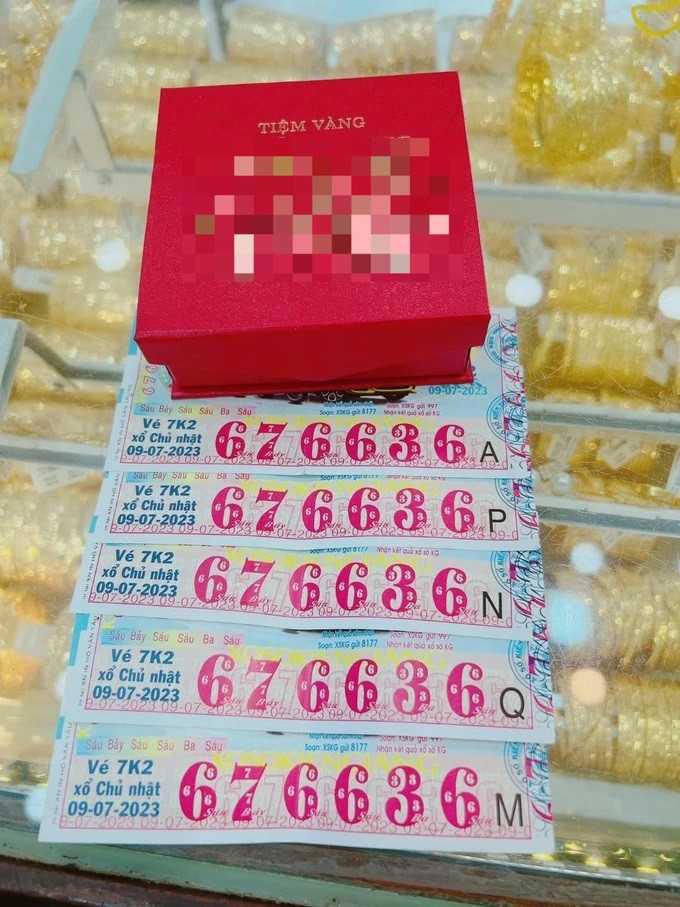 5 tờ vé số trúng giải độc đắc của Công ty xổ số kiến thiết tỉnh Kiên Giang