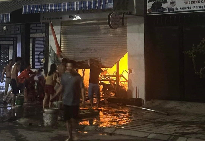 Hiện trường xảy ra vụ cháy