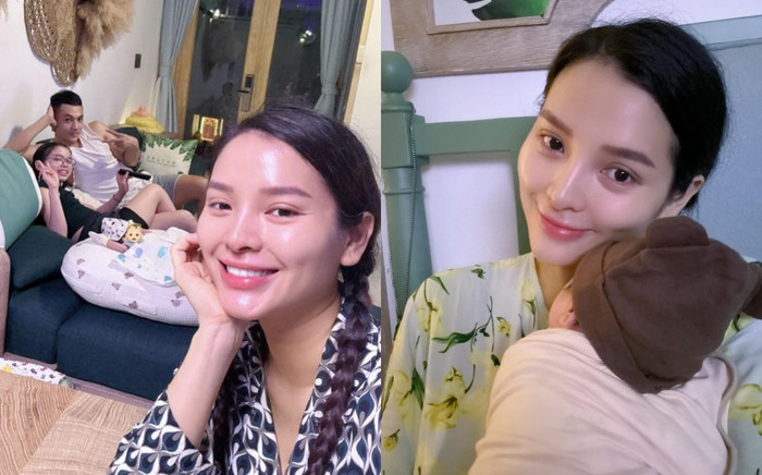 Lý Bình - Phương Trinh Jolie chăm sóc quý tử, 1 chi tiết của mẹ bỉm gây trầm trồ Ảnh 2