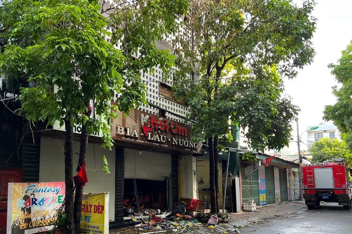 Ngôi nhà xảy ra vụ cháy. Ảnh: Dân Trí