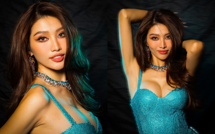 Quỳnh Châu khoe 'tuyết lê' muốn ngộp thở, nhan sắc thế này phải thi quốc tế thôi Ảnh 2