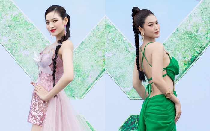 Đỗ Hà đẹp sáng bừng, Thiên Ân khoe eo 'chặt chém' thảm đỏ Miss World VN Ảnh 2