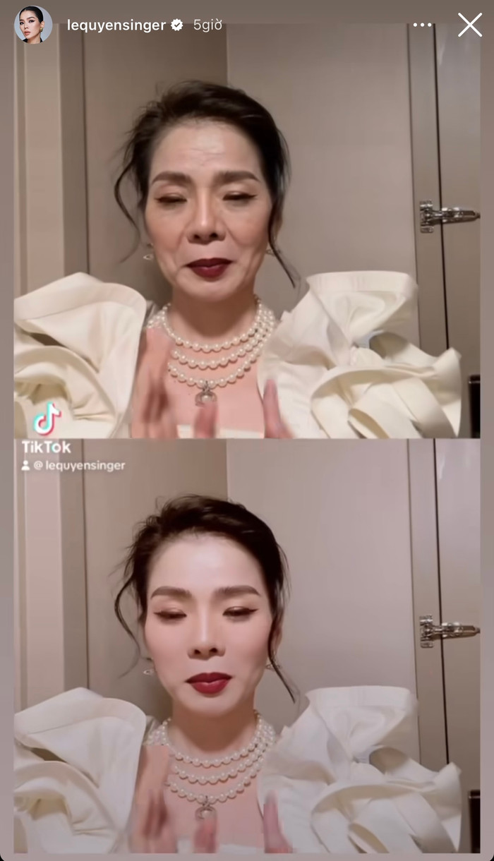 Tuy nhiên hóa ra, nữ ca sĩ chỉ đang 'đu trend' TikTok đang thịnh hành.