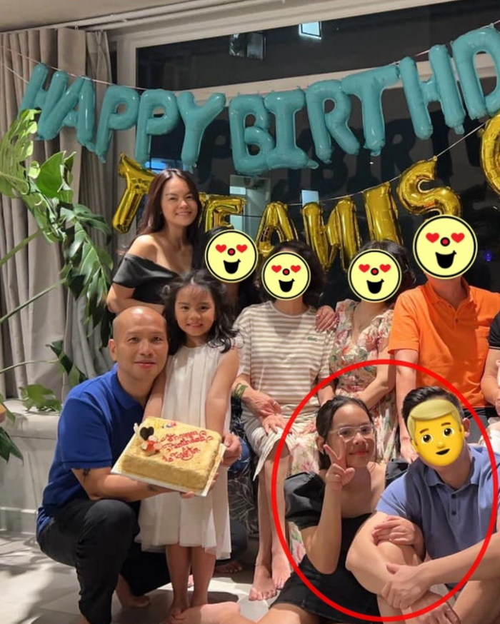 Nam đạo diễn còn thoải mái xuất hiện chung khung hình với tình mới của Phạm Quỳnh Anh. (Ảnh tổng hợp)