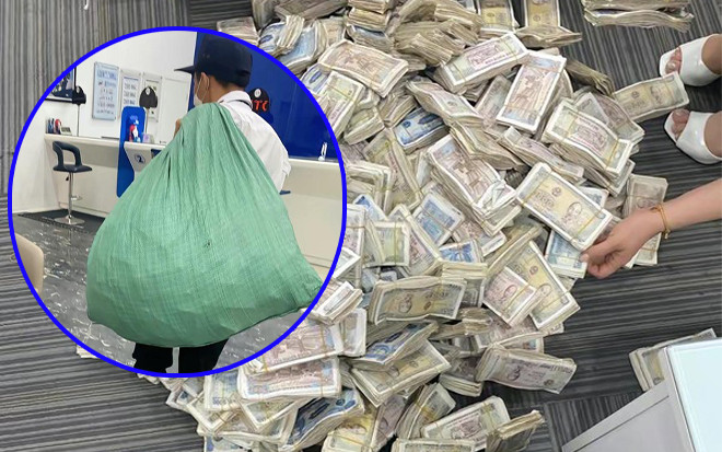 Đập lợn 3 năm đi gửi tiết kiệm, chàng trai gây choáng với bao tải tiền Ảnh 2