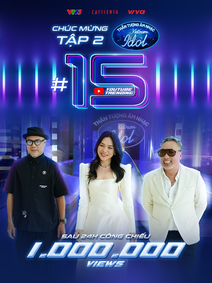 Vietnam Idol đã chính thức đạt mốc triệu view trên YouTube chỉ sau 24 giờ công chiếu tập 2. 