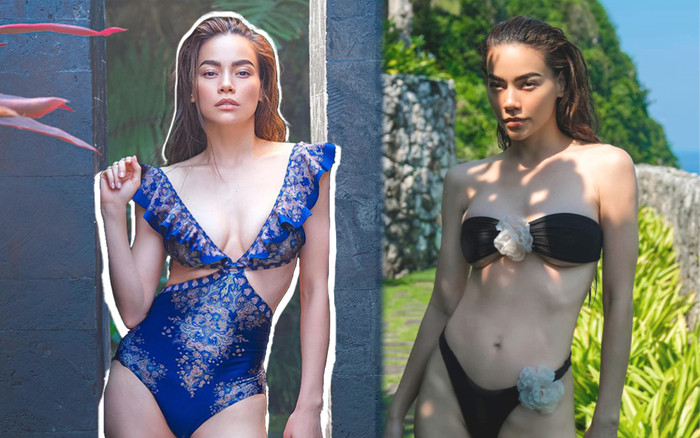 Loạt áo tắm tôn 'tuyết lê' căng đầy, eo thon không mỡ thừa của Hồ Ngọc Hà Ảnh 2