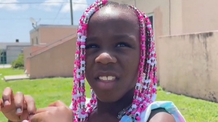 Cô bé Ah'Lyric (6 tuổi) ở Miami, Mỹ 