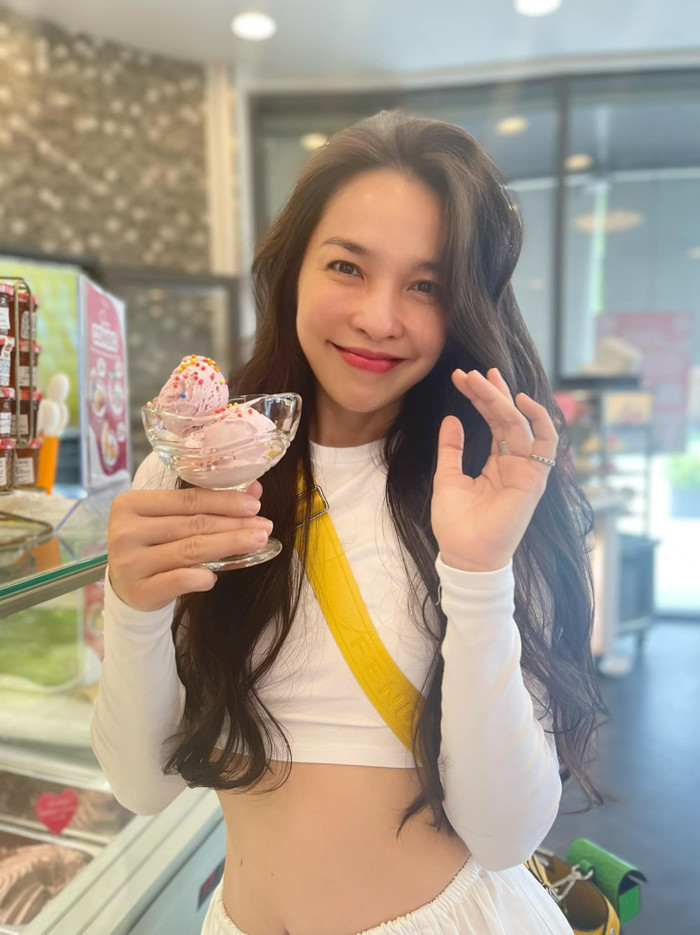 Nhan sắc đời thường của Hiền Thục khiến khán giả ngưỡng mộ.