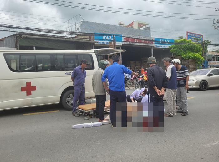 Hiện trường vụ tai nạn. Ảnh: PLO