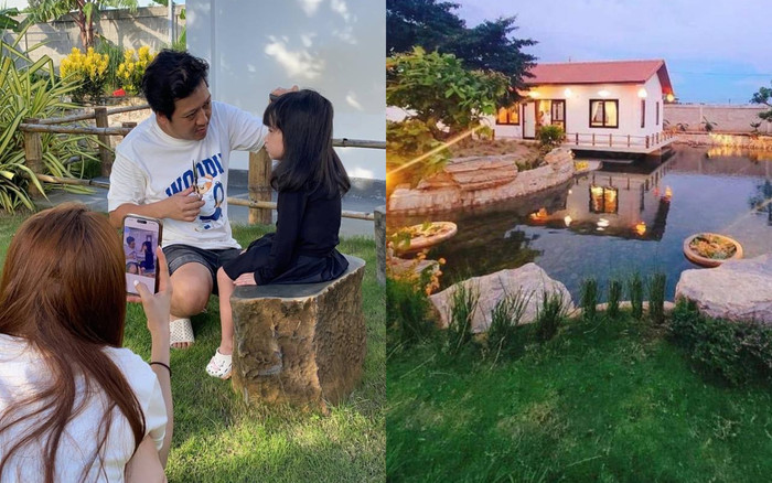 Trường Giang giản dị cắt tóc cho con gái trong căn biệt thự 70 tỷ đồng Ảnh 2