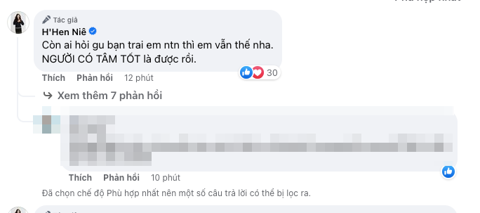 H'Hen Niê mong muốn bạn trai là một người có tâm tính tốt 