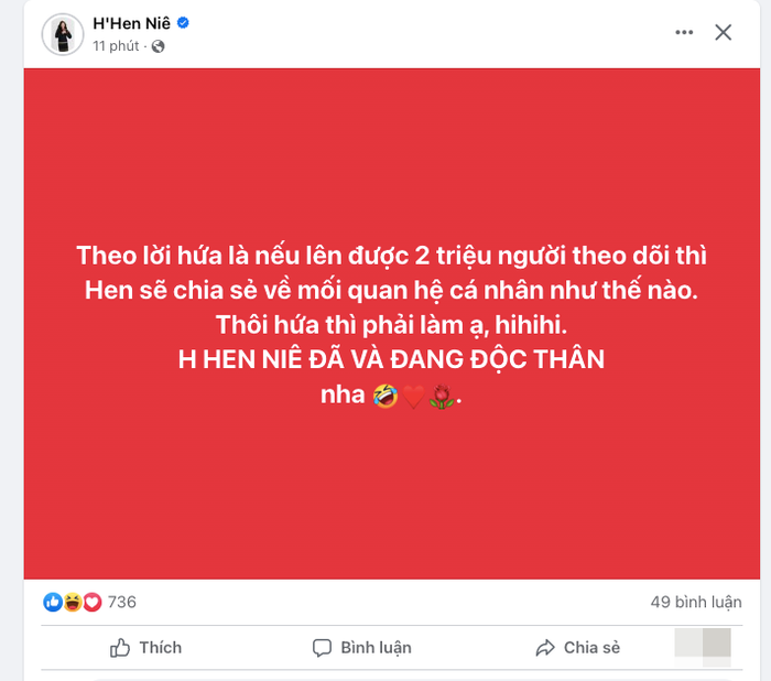 Nàng hậu khẳng định bản thân đang độc thân sau nhiều nghi vấn có bạn trai mới 