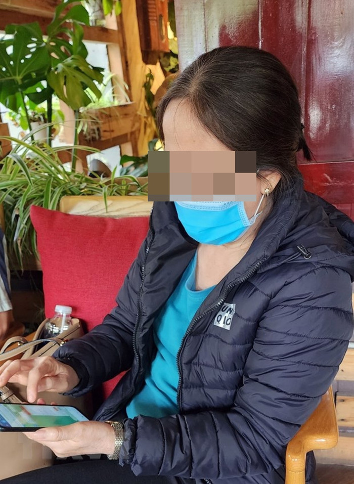 Bà Nguyễn Thị N. bị nhóm lừa đảo giăng bẫy, lừa mất hơn 2 tỷ đồng. Ảnh: CAND