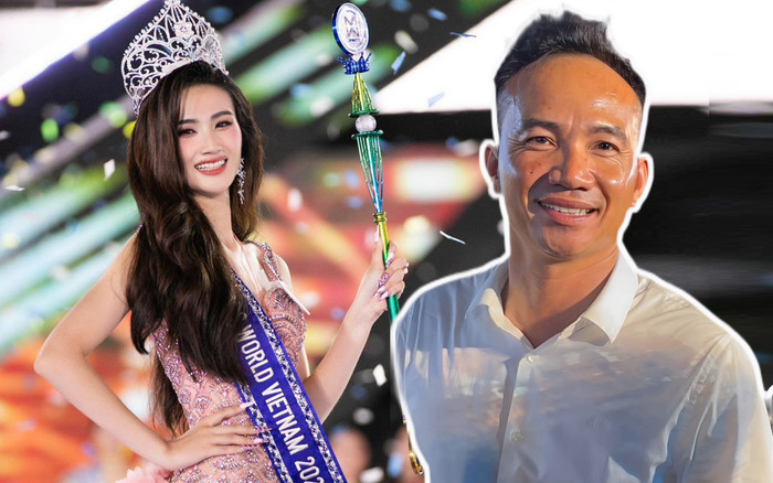 Bố của tân hoa hậu Ý Nhi bỏ ra ngoài lúc con gái được xướng tên vì quá run, áp lực Ảnh 2