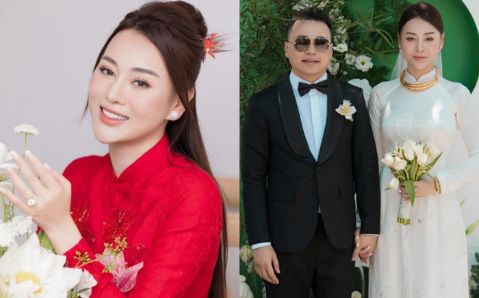 Zoom cận bộ trang sức 'khủng' của Phương Oanh tại lễ ăn hỏi với Shark Bình Ảnh 2