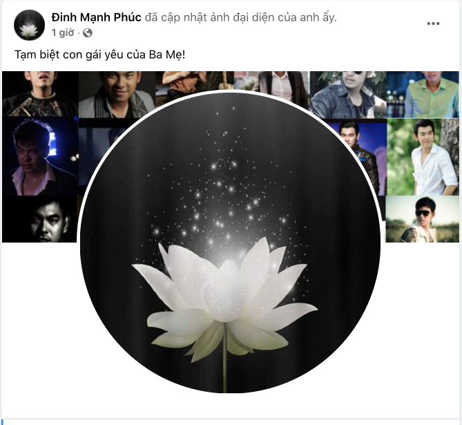 Bài đăng của diễn viên Đinh Mạnh Phúc.