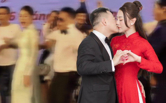 Shark Bình - Phương Oanh nhảy múa, hôn nhau ngọt ngào trong lễ ăn hỏi Ảnh 2