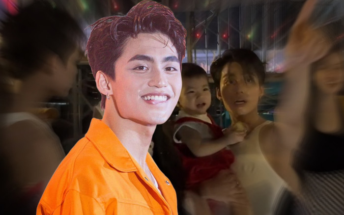 MONO hóa anh trai, trổ tài bồng bé em bé sau cánh gà sân khấu Ảnh 2