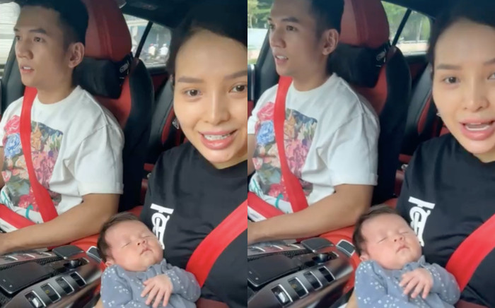 Phương Trinh Jolie lần đầu dẫn quý tử ra phố, nhóc tỳ say sưa ngủ nhìn cưng xỉu Ảnh 2