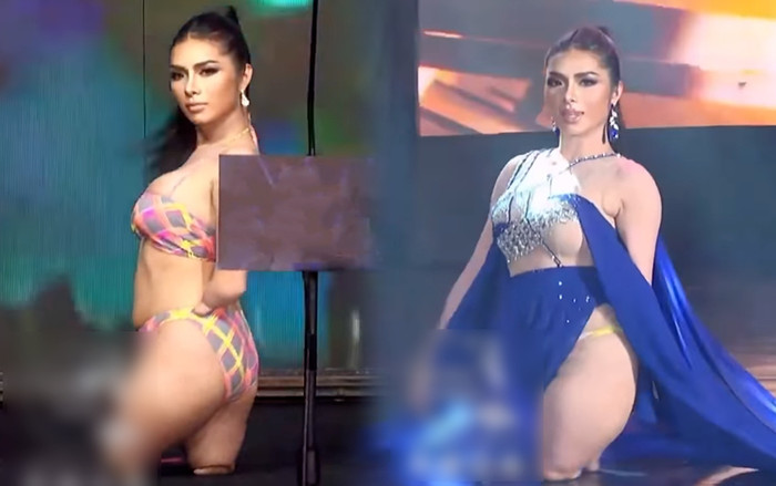 Thí sinh hoa hậu chuyển giới Thái bị cụt hai chân vẫn catwalk uyển chuyển Ảnh 2
