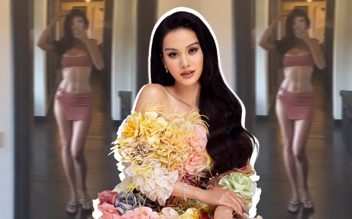 Hương Ly khiến dân tình há hốc vì lộ cơ bụng 'thần Vệ Nữ' khi diện bikini Ảnh 2