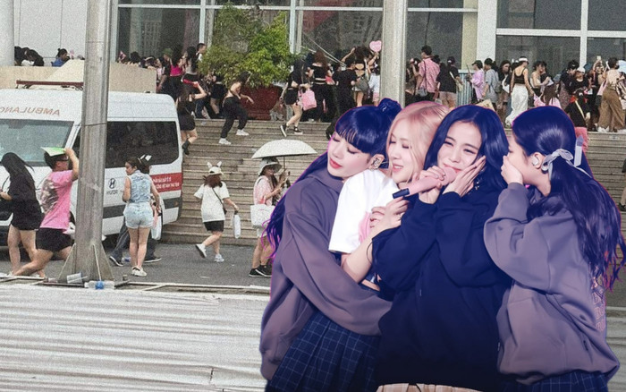 Mưa nặng hạt ập đến trước giờ diễn của BLACKPINK: Hàng trăm khán giả chạy loạn! Ảnh 2