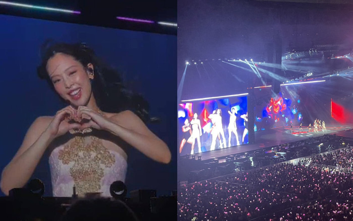 Toàn cảnh bên trong đêm diễn đầu tiên của Blackpink: Choáng ngợp với 'biển hồng' Ảnh 2