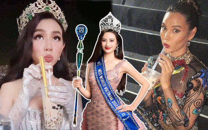 Thùy Tiên và dàn người đẹp vừa mê trà sữa vừa thành hoa hậu nè Ý Nhi ơi! Ảnh 2
