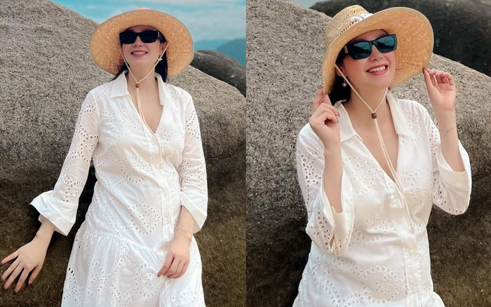 Minh Hằng những tháng cuối thai kỳ: Được chồng đưa đi du lịch khắp nơi, tự tin khoe bụng vượt mặt Ảnh 2