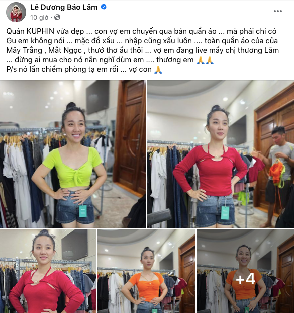 Bài đăng trêu chọc vợ hài hước của nam diễn viên hài góc Đồng Nai.