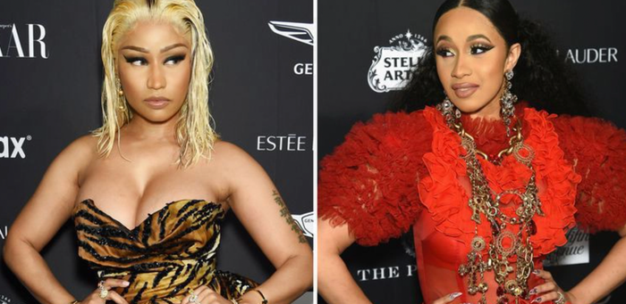 Cardi B - Nicki Minaj có màn ẩu đả tại sự kiện thời trang gây rúng động làng giải trí. (Ảnh tổng hợp)