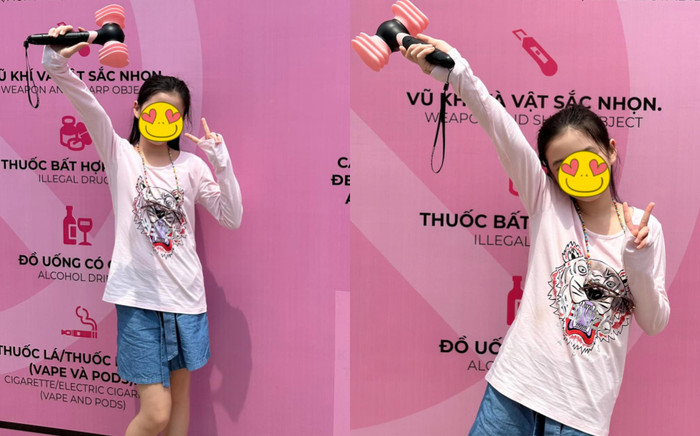 Lộ diện nhóc tỳ Vbiz đầu tiên check-in ngày 2 tại concert BLACKPINK Ảnh 2