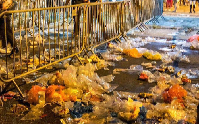 Tràn ngập rác tại sân vận động Mỹ Đình sau show Blackpink Ảnh 2