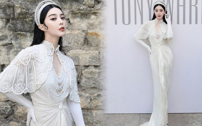 Phạm Băng Băng kiêu sa trong bộ cánh ngọc ngà, visual chuẩn mực tiểu thư danh giá Ảnh 2