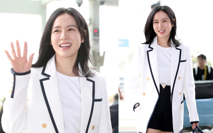 Nhan sắc 'chất lượng cao' của Son Ye Jin tại sân bay trong lần đầu lộ diện sau sinh Ảnh 2