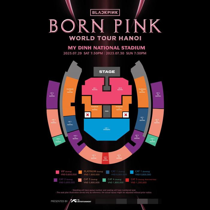 Chính thức công bố giá vé concert BLACKPINK tại Hà Nội: Đắt hơn so với dự đoán Ảnh 1