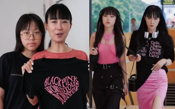 Mẹ 40 tuổi - con 14 tuổi nhìn như hai chị em, gây sốt với loạt clip phối đồ Ảnh 2