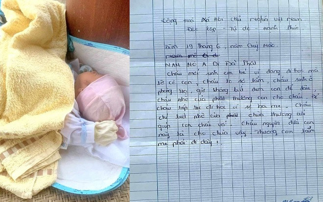 Bé trai sơ sinh bị bỏ rơi ở cổng chùa, mẹ để lại lá thư tiết lộ lý do đắng lòng Ảnh 2