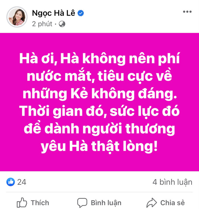 Bài viết của bà xã NSND Công Lý khiến nhiều người lo lắng 