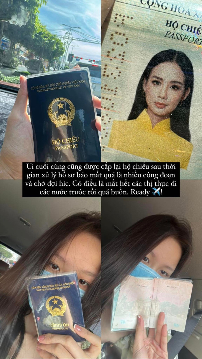 Bảo Ngọc chia sẻ nàng Hậu bị mất hộ chiếu và phải làm lại.