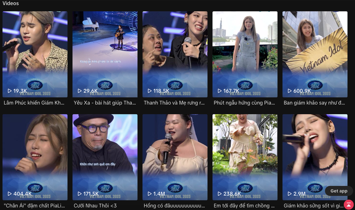 Các tiết mục trong tập đầu tiên của Vietnam Idol 2023 viral trên nhiều nền tảng. (Ảnh chụp màn hình).